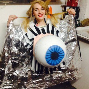 interactivemmu's tweet photo. "I once spent an entire day dressed as a giant eyeball" All in a day's work @sftoc. #IArts https://t.co/4wl2nipDDA https://t.co/jS6UA8qASQ