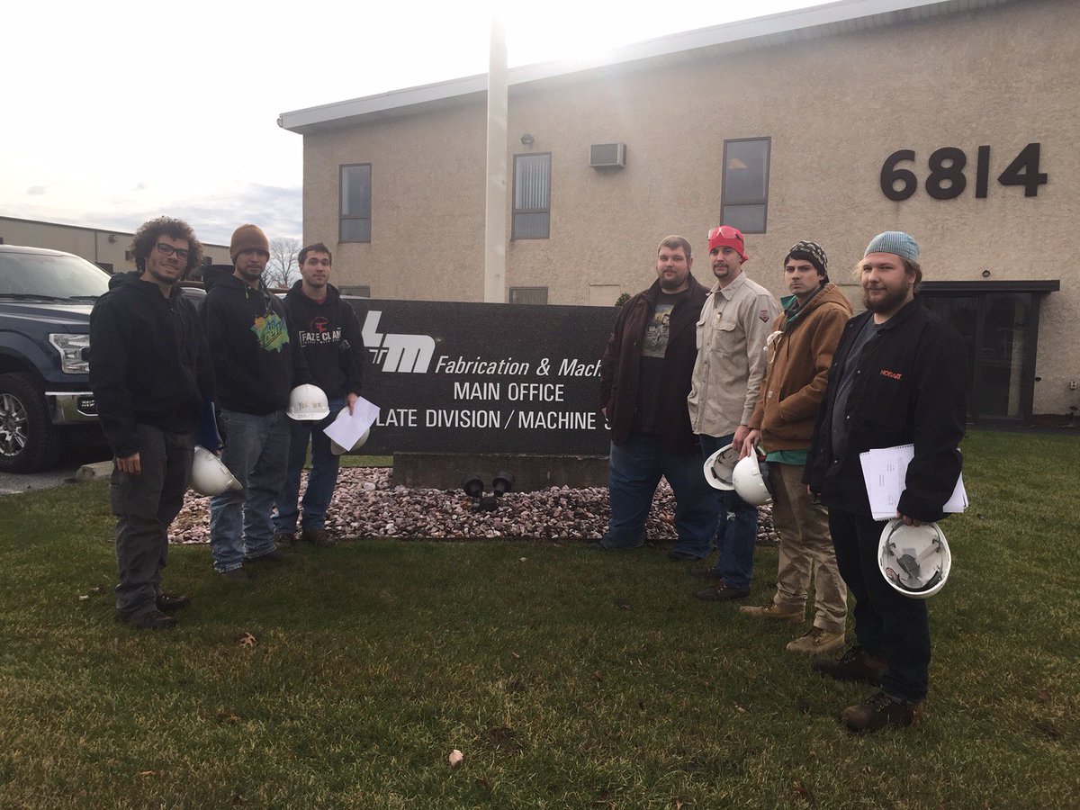 TriangleTech1's tweet image. Check out our Bethlehem welding students visiting L&amp;amp;M Fabrication yesterday! #triangletech