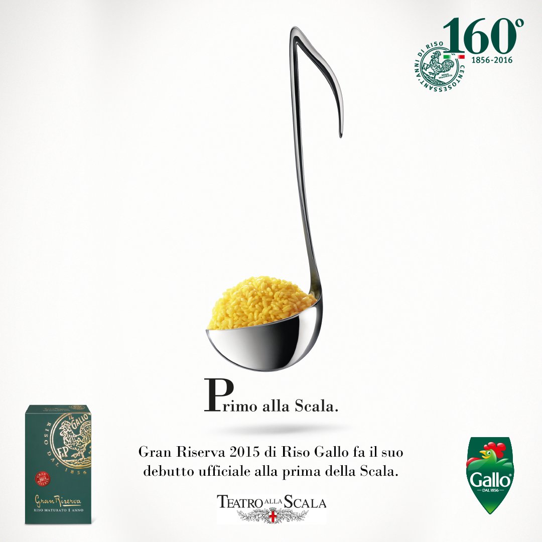 Stasera la bontà va in scena: debuttiamo alla prima del <a href="/teatroallascala/">Teatro alla Scala</a> con un risotto che è tutto un programma!
#RisoGallo160 #PrimaScala