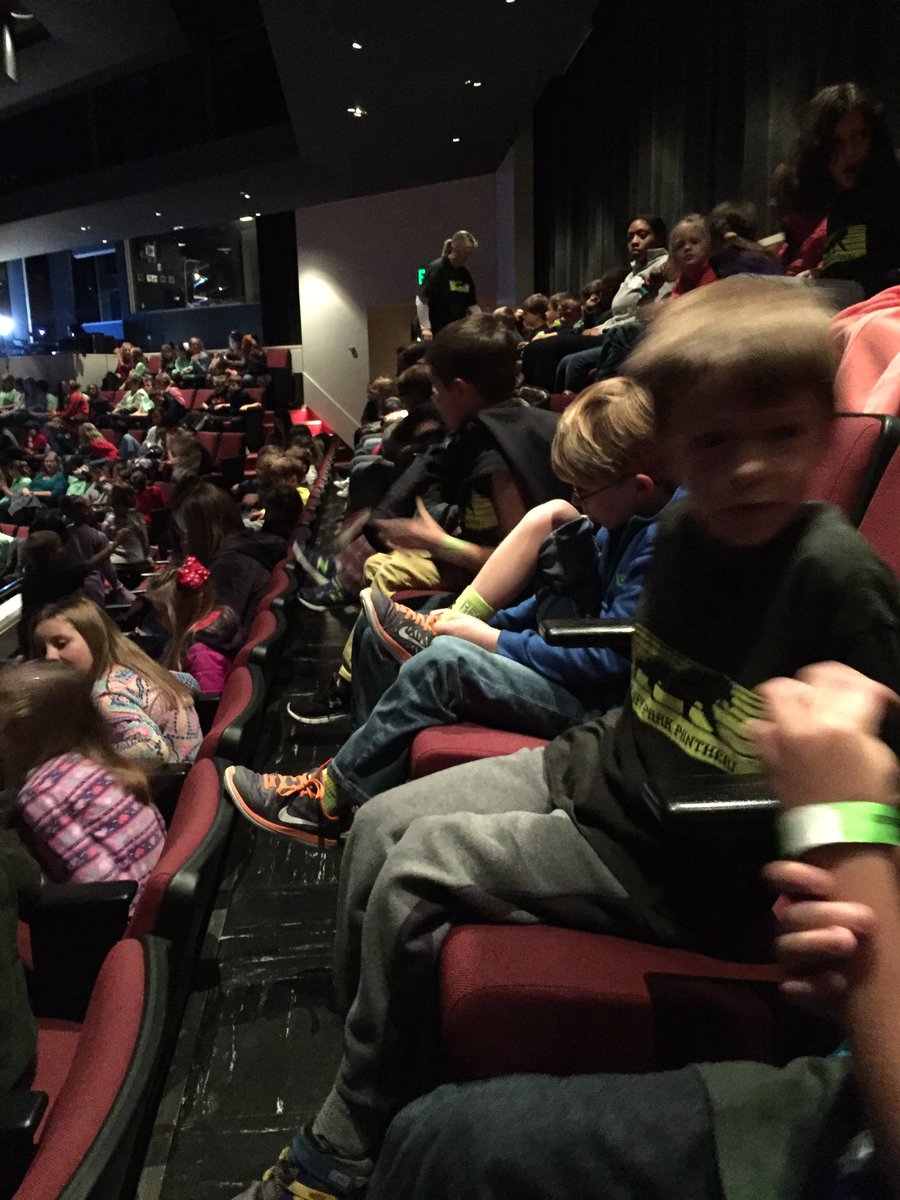 At the @BJCC, to see the #Birminghamchildrenstheater perform #thechristmascarol! #bluffparkpanthers
