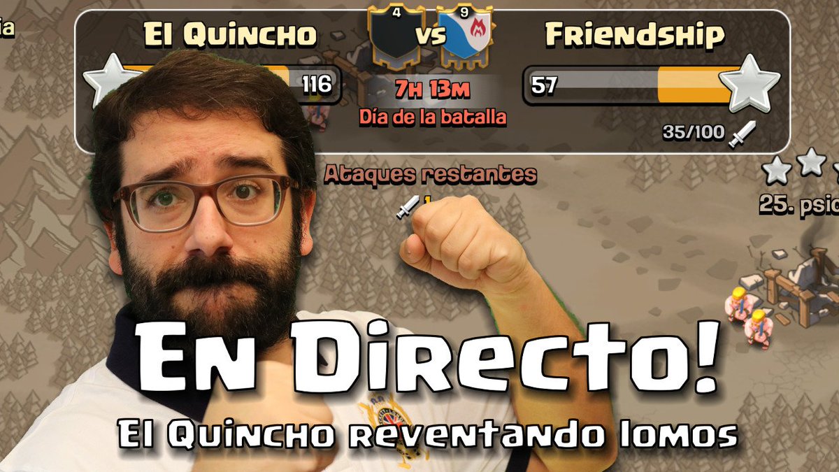 clashconmiguel's tweet photo. 🌟Tunai! 22:00! @ElQuinchoCoc partiendo lomos!
💩Con ataque de Mediohombre en LIVE!

🔁Un RT que voy con globlos

▶https://t.co/VtMfcQHlK5 https://t.co/jKQ2aeBydM