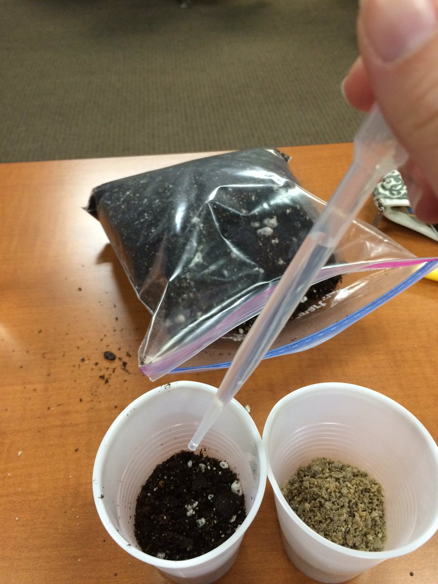 M_Sedberry's tweet photo. How much water will it take to saturate the soil? #bayerscience #esc17trc https://t.co/hR7wXGH7Vt