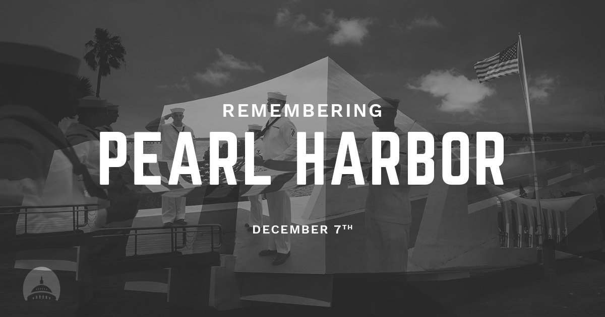 75 years later, remembering those brave Americans who lost their lives on "a date which will live in infamy." #PearlHarborRemembranceDay