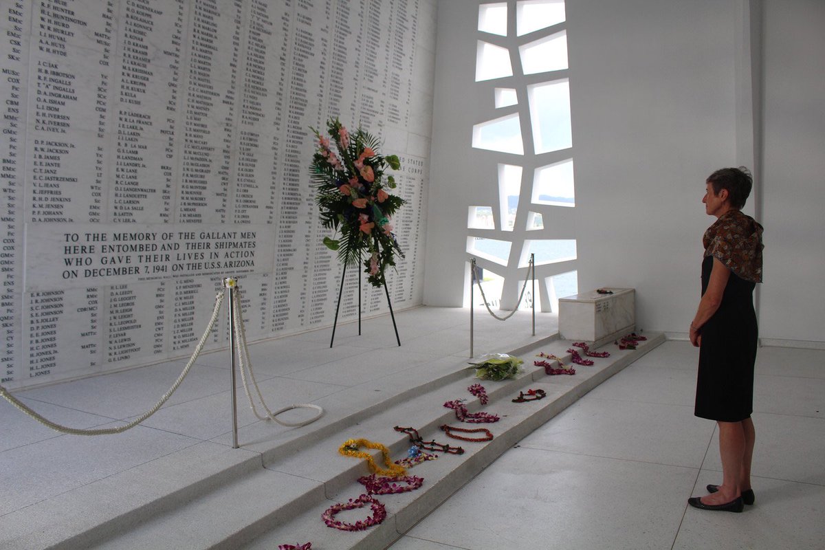SecretaryJewell's tweet image. Today we honor those who lost their lives during the attack on Pearl Harbor. Sites like USS Arizona preserve their memory.SJ #PearlHarborDay