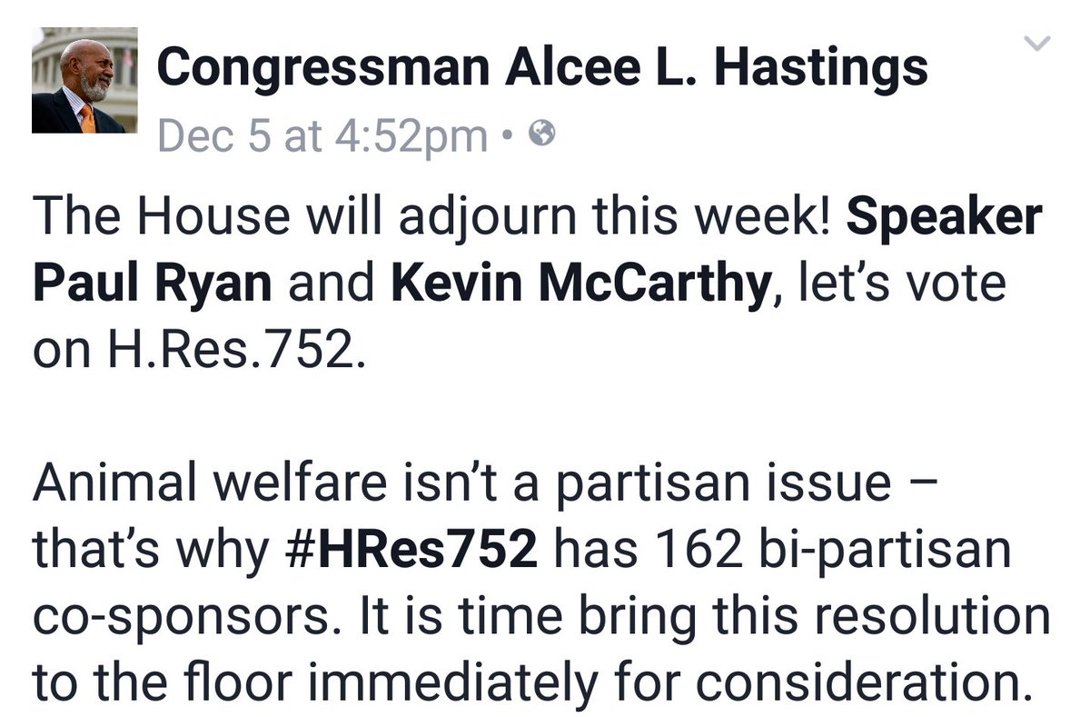 susan_song_v's tweet photo. @SpeakerRyan @PRyan @kevinomccarthy Must Bring To #Vote #HouseResolution752 #HRes752 Says #AlceeLHastings #StopDogMeat #StopYulin @nytimes https://t.co/dhnQEs3O18
