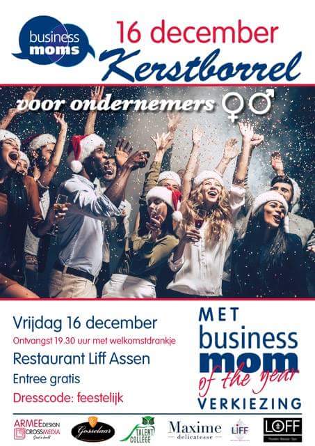 Ontmoet nieuwe mensen, geniet van de sfeer en luister naar 4 finalisten Business Mom of the Year verkiezing.