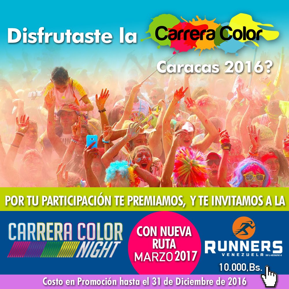 CarreraColor's tweet image. Ya lo sabes. Entra en runnersvenezuela.com 💪🏽