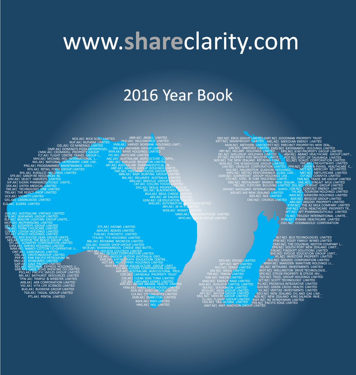 Grab a free copy of the 2016 Year Book - 185 ASX- and NZX-listed researched and valued on <a href="/shareclarity/">Shareclarity</a> (shareclarity.com/filem/download…)