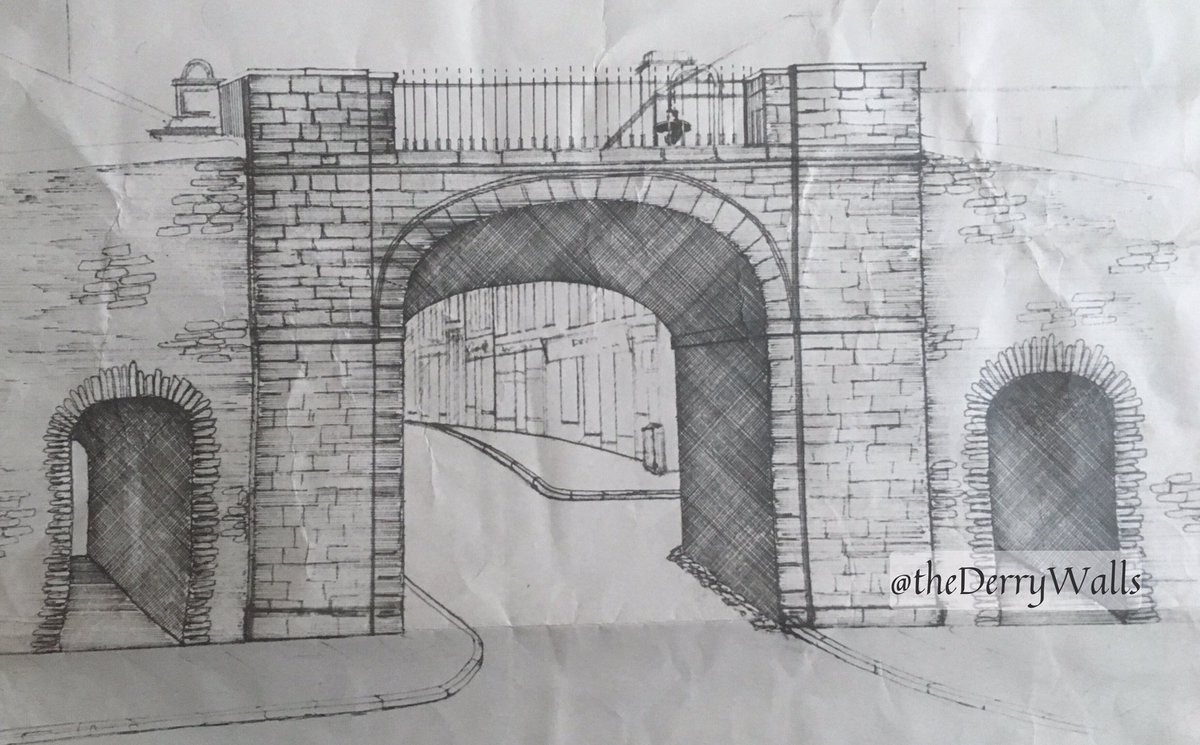 thederrywalls's tweet photo. Corporation proposal just before the Troubles to modify Butcher Gate, breeching #theDerryWalls to create side passages #changeofpriorities https://t.co/tIdUby3ZcC
