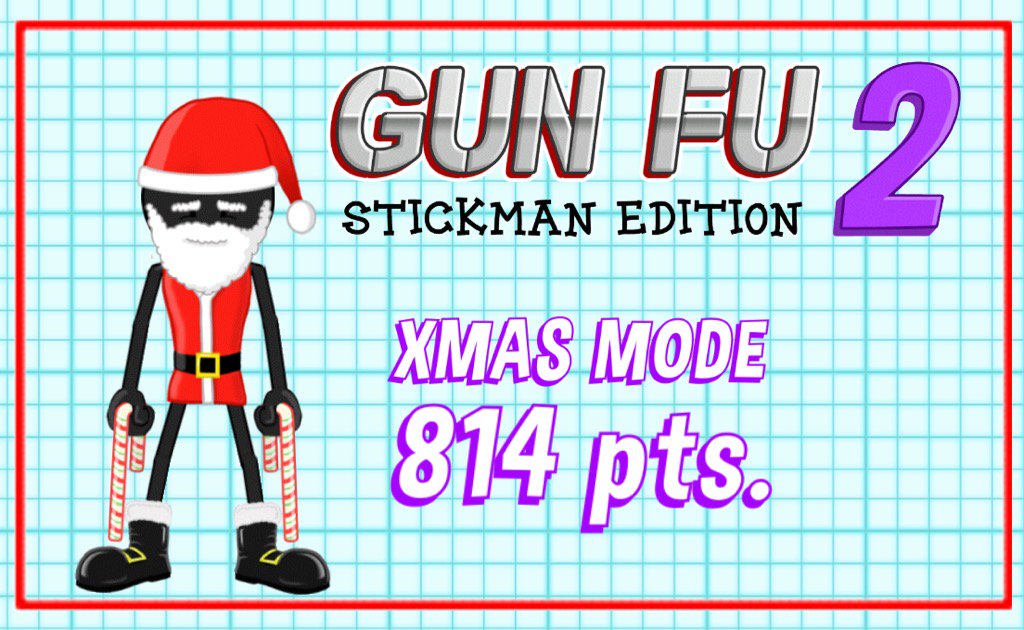 Fargone1's tweet photo. I just scored 814 points in Xmas mode! #GunFuStickman2 https://t.co/dSNSvYHxxx https://t.co/uDJ1rRMayQ