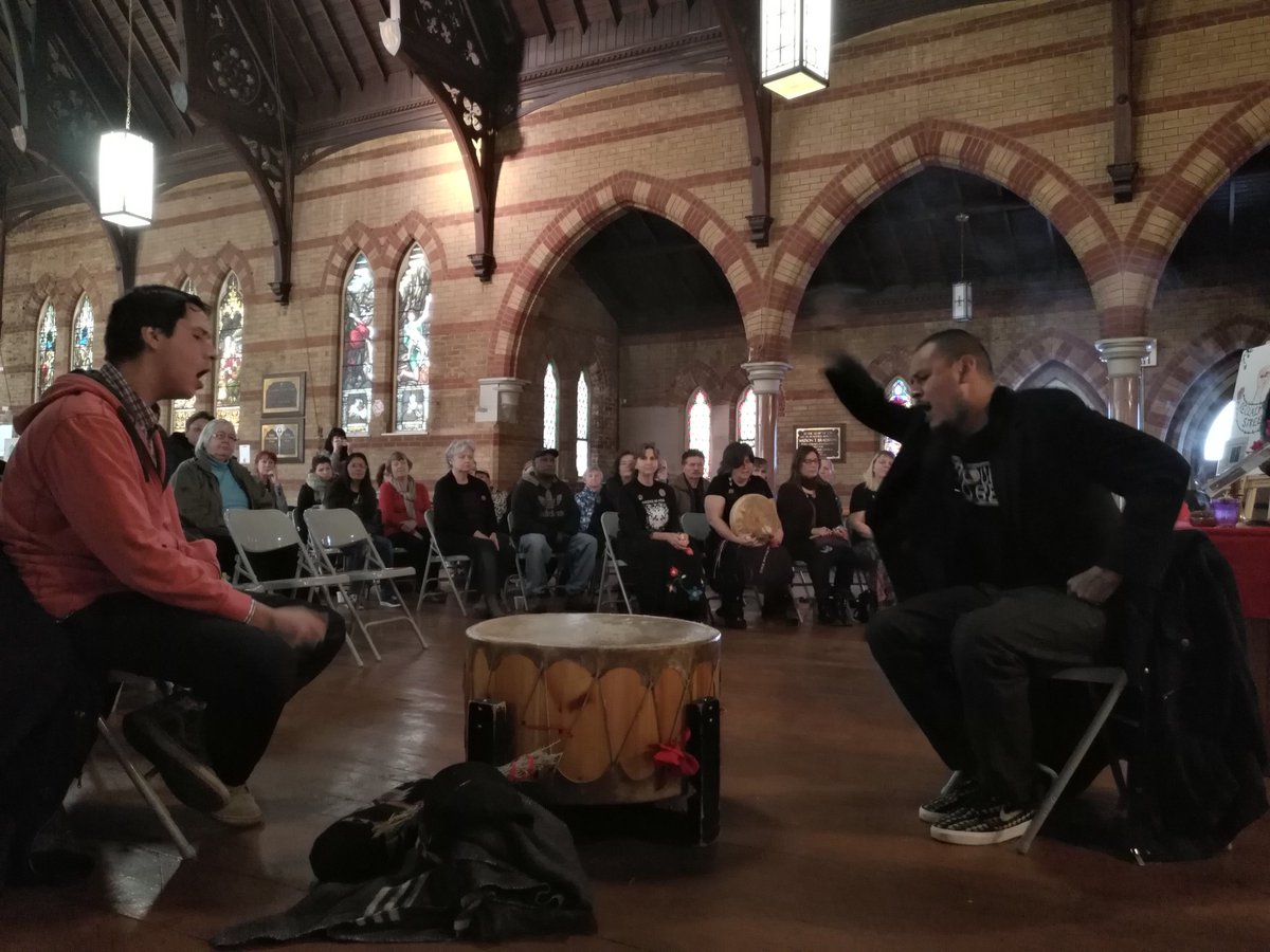Amazing Day for remembrance! Thank you to All Nations from <a href="/CouncilFireNCC/">YouthWellnessNP</a> who performed with a drumming ceremony. #ViolenceAgainstWomen