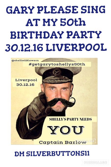Joannew31's tweet photo. @GaryBarlow don't be late for this very important date @shellieGBlawson @_MichelleTT_ @Silverbuttons11 @livergal https://t.co/6Ff4t2PHdj