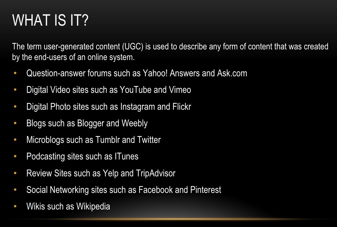 JackiePascale's tweet photo. Last #FuturesFest2016 presentation of the day is from @ClantonMatthew - the future of user-generated content (definition attached) #MoOnMo https://t.co/0fCKTjEQgV