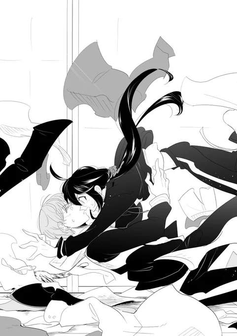 @toukenBLTL 鯰受けわんどろさんのこないだのお題め～ちゃツボどどどどストライクで参加しようと意気込んだけどまあ間に合うわけがなかった 兄上と弟君 