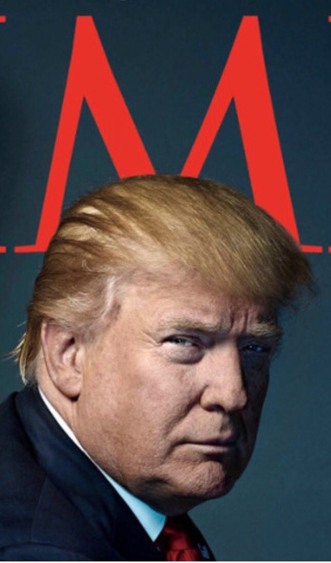 ChrsMnn's tweet image. Near 0% chance Time magazine's art dept. accidentally positioned the M like this on their person of the year cover. #notsosubtle #design