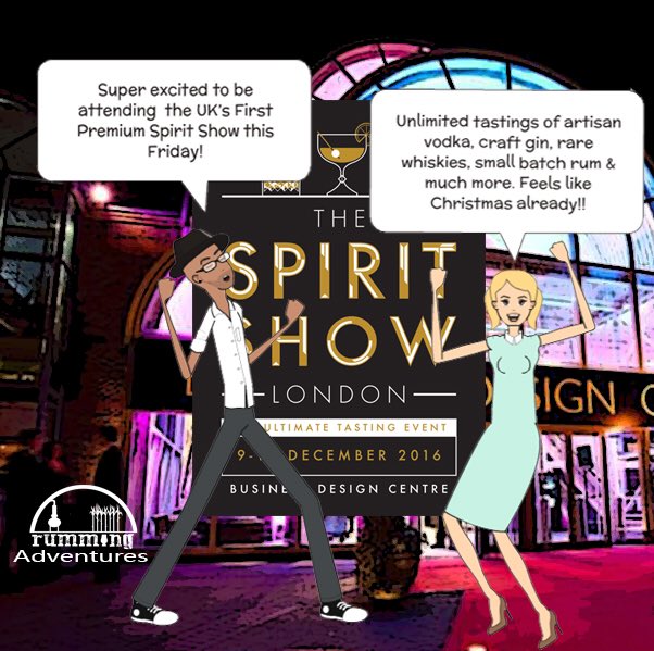 The UK's first premium spirit show is on this Friday &amp; Saturday! Have you got your tickets?? We sure have!! rumming.co.uk/2016/08/23/uk-… 🍷🍸🍹🍾🍶
