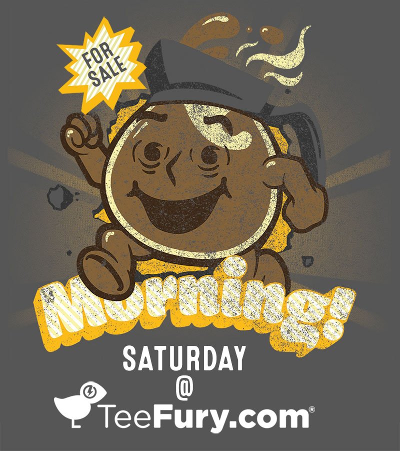 ASinisterPlot's tweet photo. My design got picked to be on teefury this Saturday! Help support my many addictions and get yourself an awesome shirt at the same time! https://t.co/5B3Dowy8A3