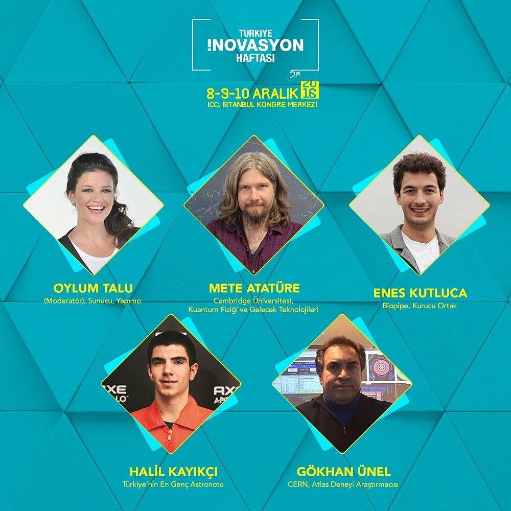 #İnovasyonHaftası'nın en etkili panellerinden biri "Globalde İz Bırakan Türkler" Oylum Talu'nun moderatörlüğü ile 8 Aralık'ta!