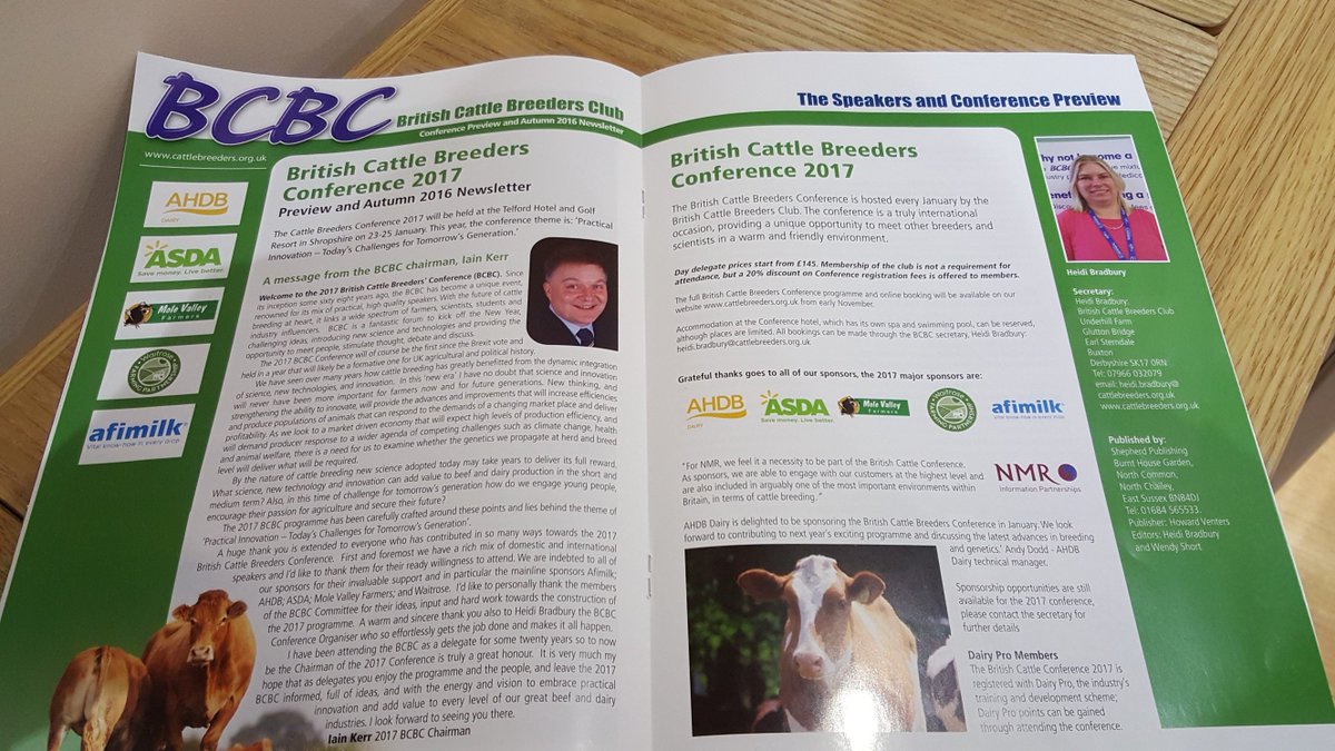 CattleBreeders's tweet image. Have you seen the #BCBC17 speaker preview in the Autumn Cattle Breeder mag? #PracticalInnovation