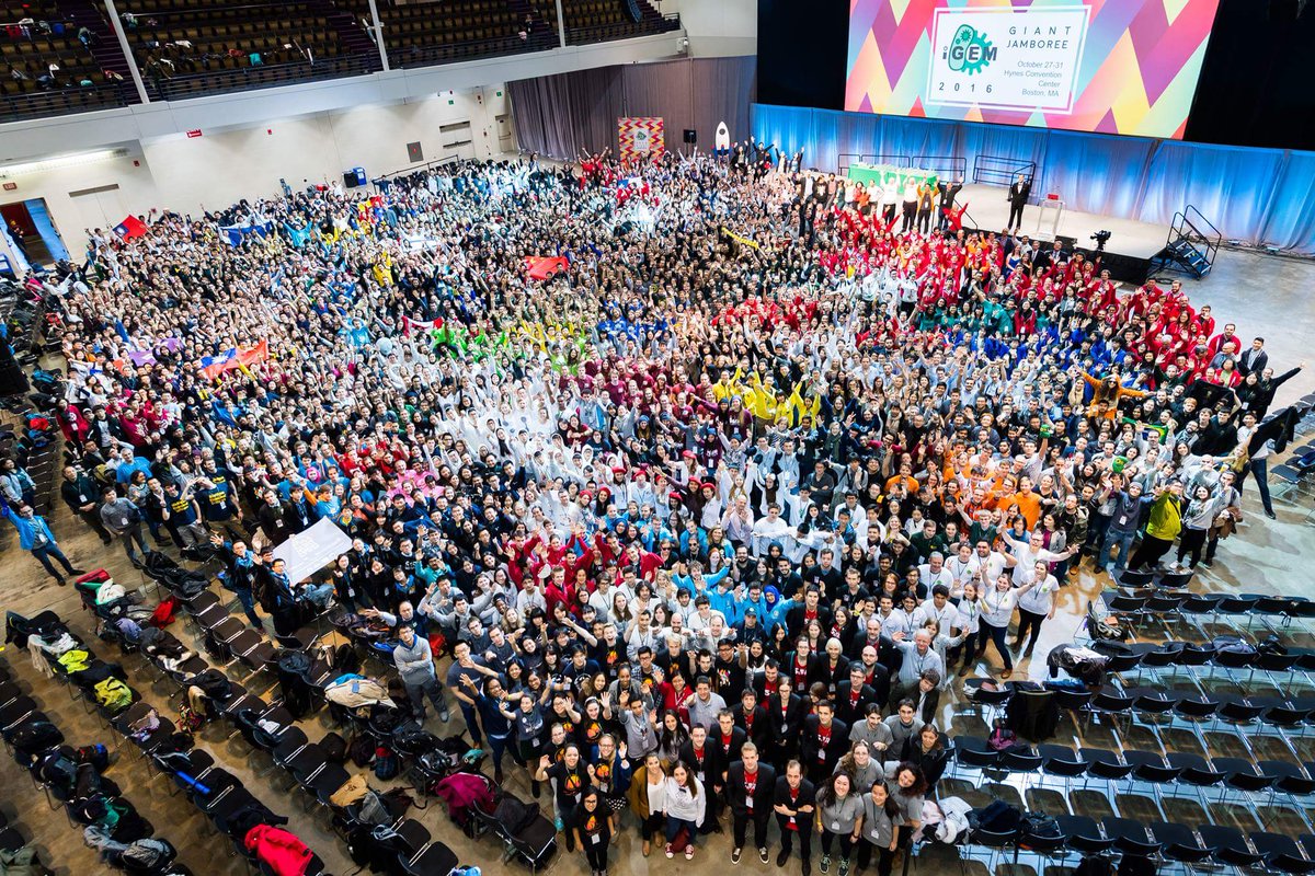 BioWire (@nrpigem) on Twitter photo This is what 300 iGEM teams from all over the globe looks like in 1 picture #ScienceIsGlobal can you spot us? *hint* look under the rocket This is what 300 iGEM teams from all over the globe looks like in 1 picture #ScienceIsGlobal can you spot us? *hint* look under the rocket