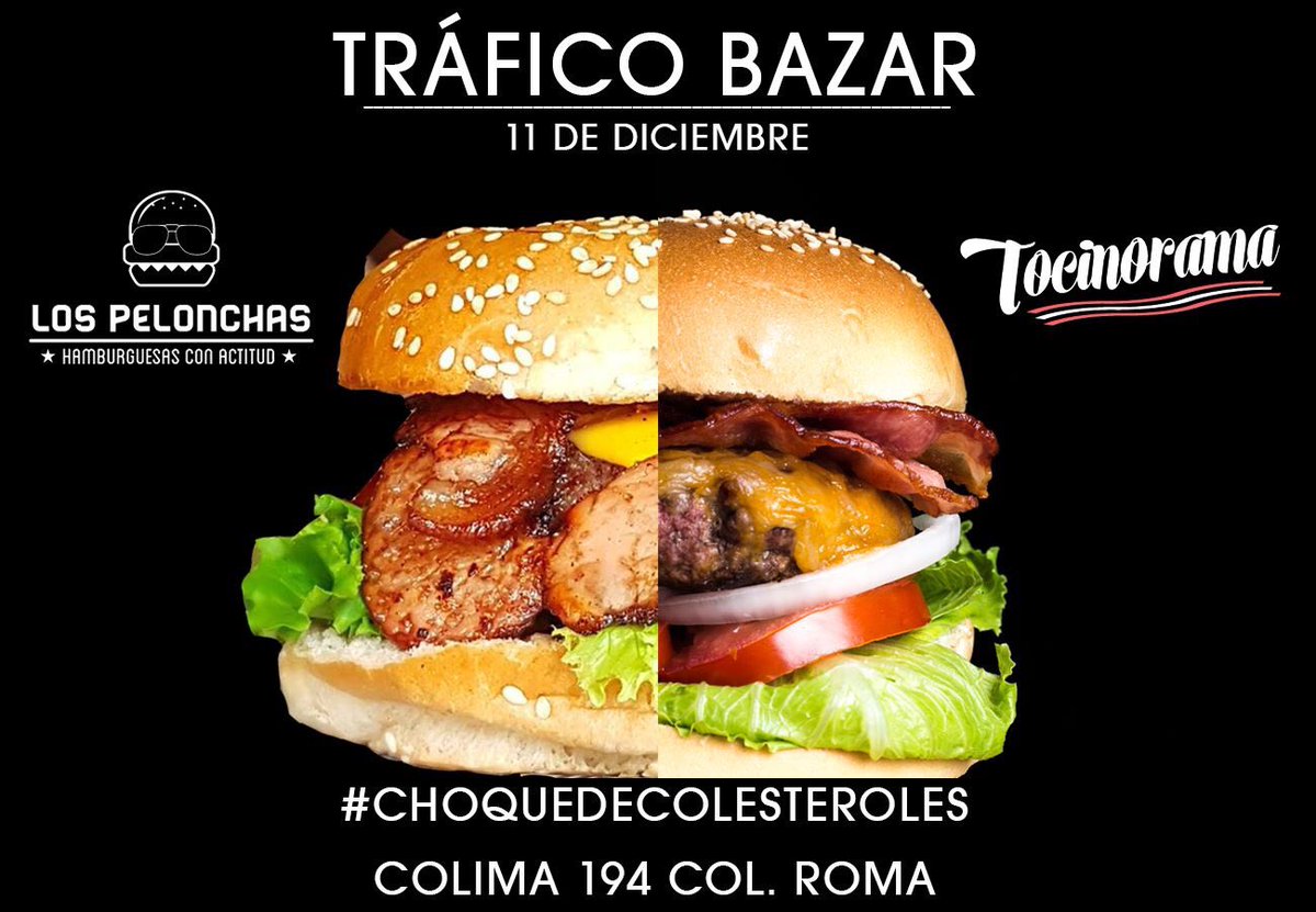 Están listos par el #choquedecolesteroles este domingo en @TRAFICOBAZAR entre nosotros y <a href="/lospelonchas/">Los Pelonchas</a> ??? #densegrasa #tocinoramalosama