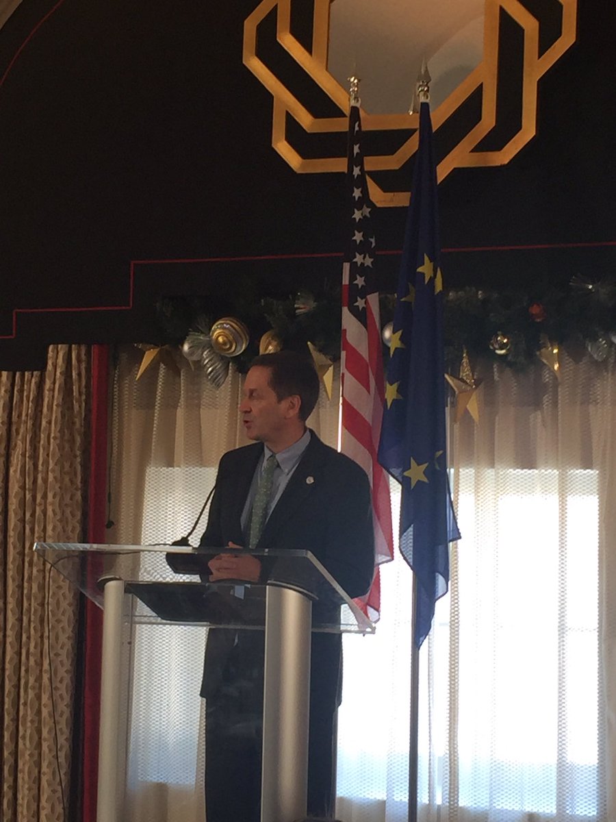 EUintheUS's tweet photo. .@IRIglobal President Mark Green opens our #US2016EU lunchtime keynote and welcomes our guest speaker @SenRonJohnson https://t.co/spDMPZCVM4
