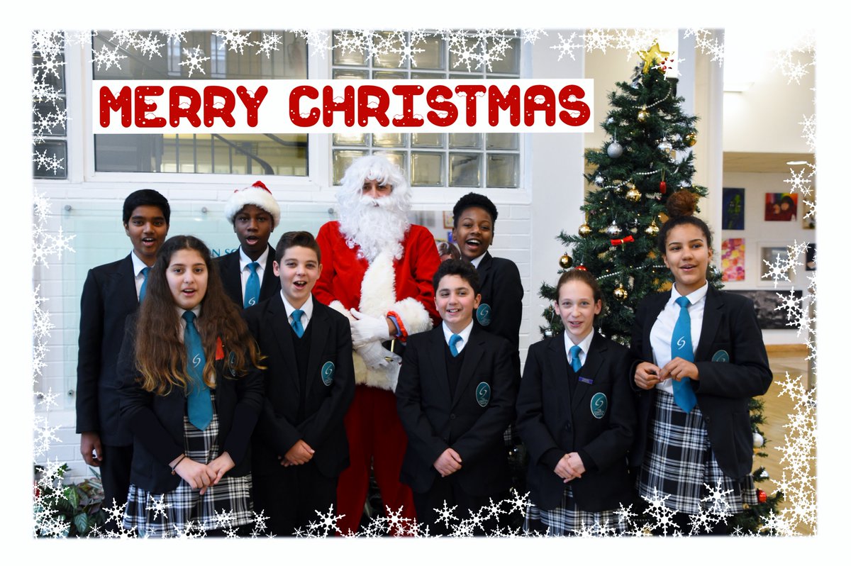 A certain Mr S Claus popped in to inspect our #Christmas tree today and chat about his favourite mincepies with students .#finchleyschools