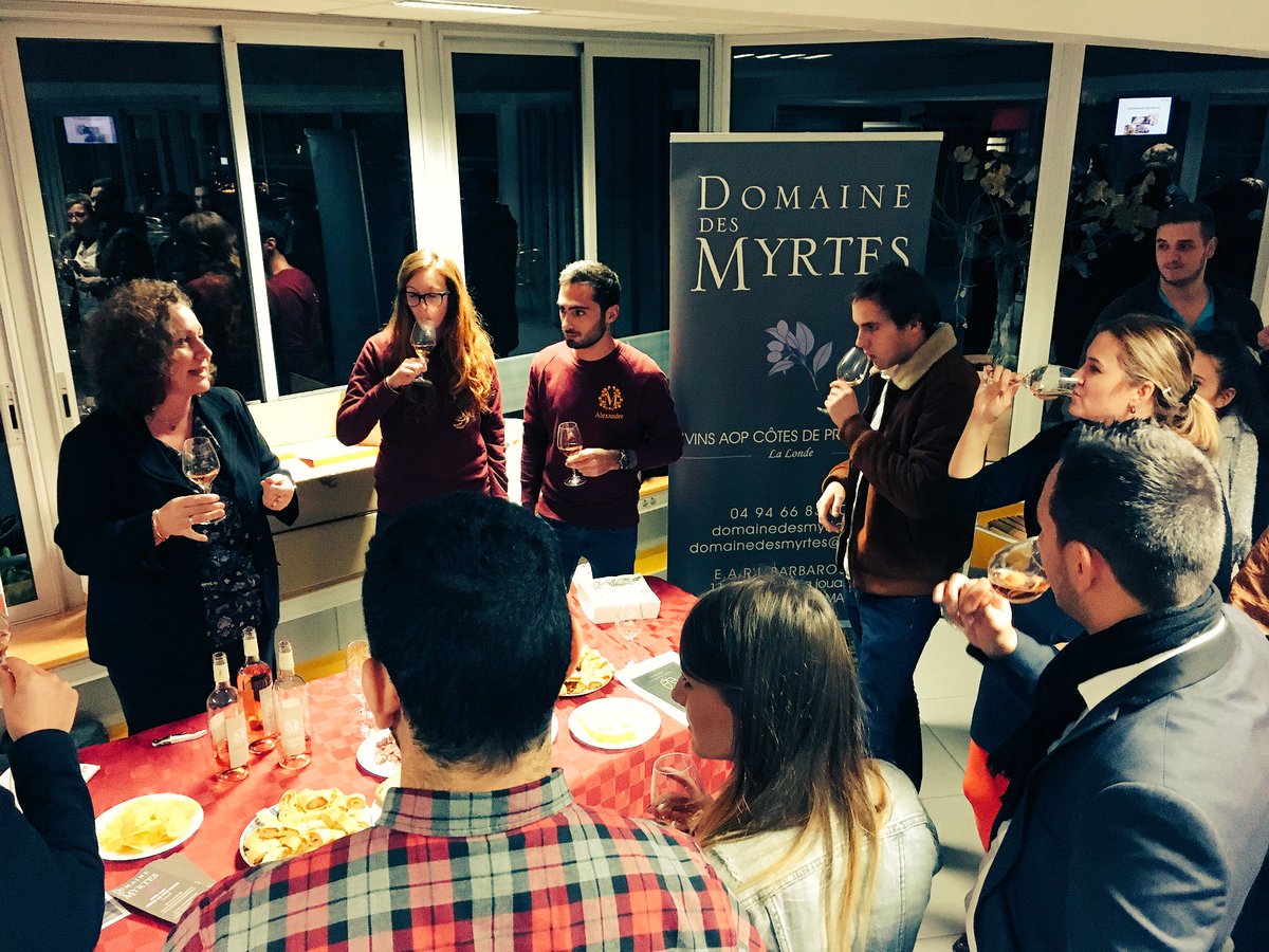 Inauguration du pied de Vigne du Domaine des Myrtes sur le Campus en partenariat avec <a href="/MillesiMED/">MILLESIMED</a> Dégustation de la cuvée Campus de Toulon !