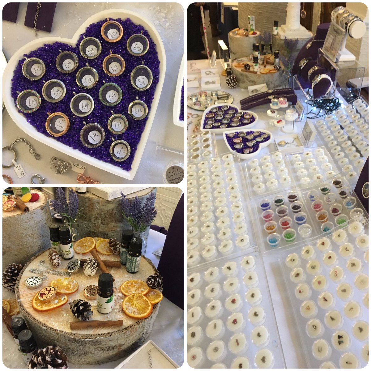 TimelessLockets's tweet image. Our set up at a local Christmas shopping event...love it #Christmas #shopping #events #uk #giftideas #floatinglockets #jewellery #enfield