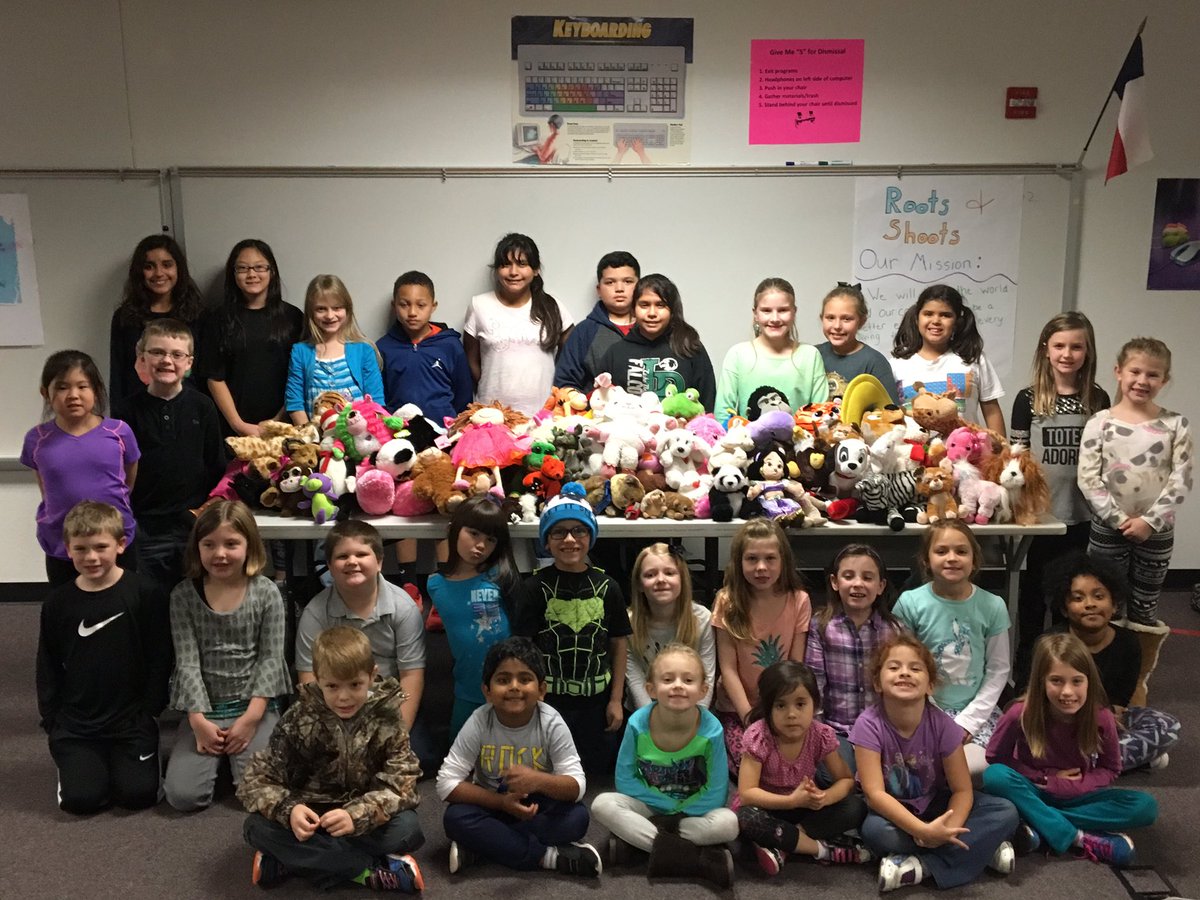 SSE Roots and Shoots Club collected stuffed animals for the fire department #compassionatekids