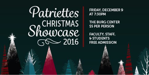 DBUAthletics's tweet photo. FRIDAY! @DBUPatriettes Christmas Showcase at DBU 🎄🎟 https://t.co/V4peano2uj