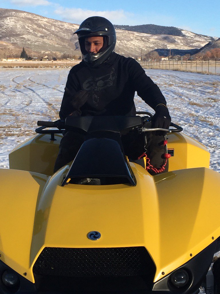 Essai quadski avec <a href="/theborisdiaw/">Boris Diaw</a> entre deux réunions à Salt lake city