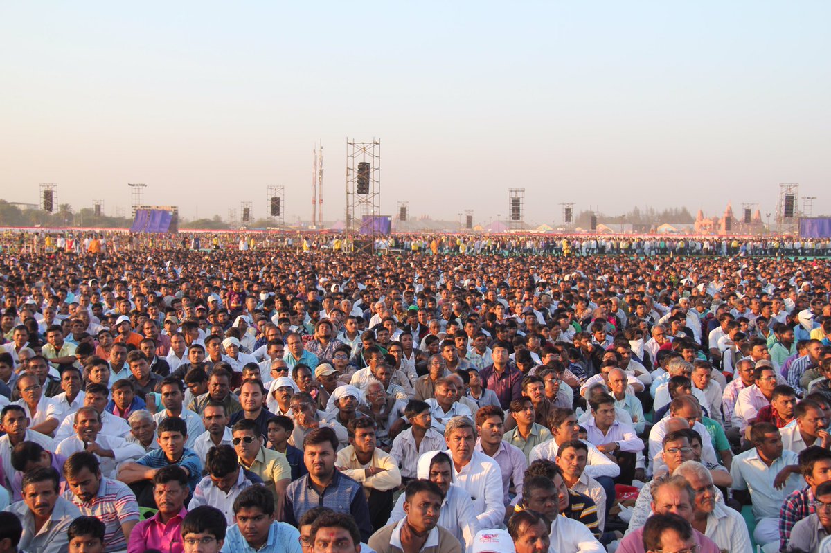 vijayrupanibjp's tweet image. Feeling blessed to attend 96th birth anniversary celebration of Pujya Pramukh Swami Maharaj.Gujarat was fortunate to have this revered soul.