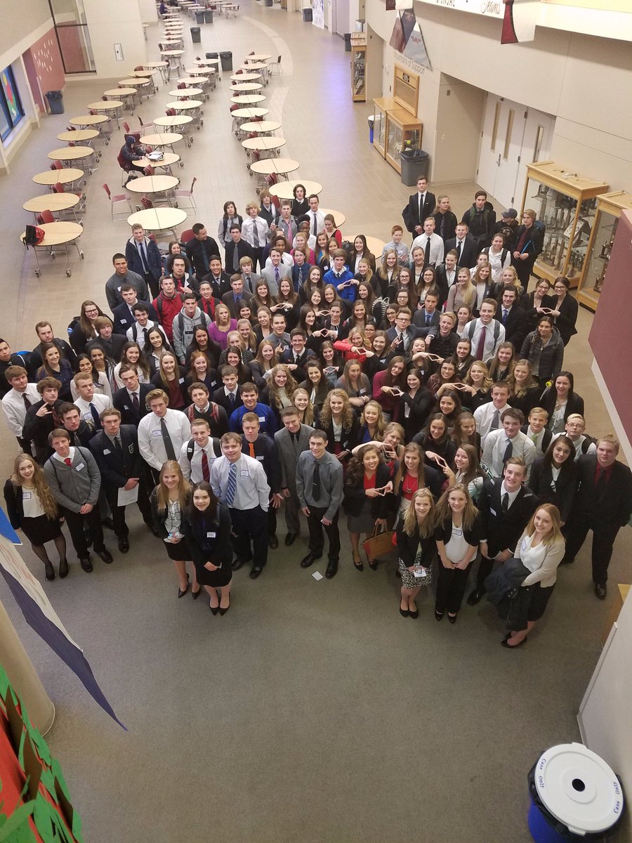 MtSpokaneHS's tweet photo. @mtspodeca ROCKED the regional competition at @CCofSpokane yesterday! 140 competitors = 83 state qualifiers! #DECA #GoCats https://t.co/8f85LTaH20