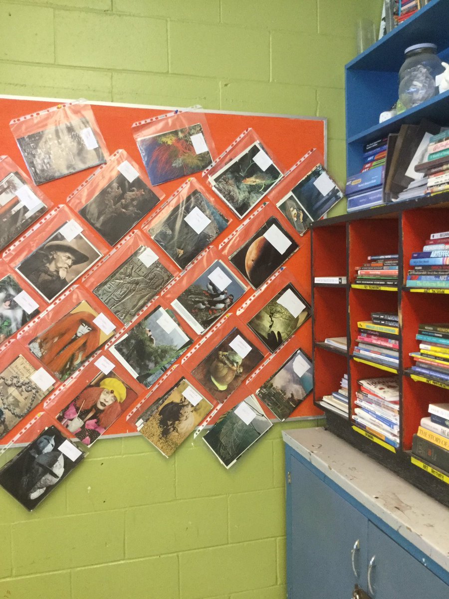 spaldingk10's tweet photo. Continuing to expand my #classroom library. Visual resources in addition to books. @RexFB @AListerCA #artteacher https://t.co/F19XDniDeQ