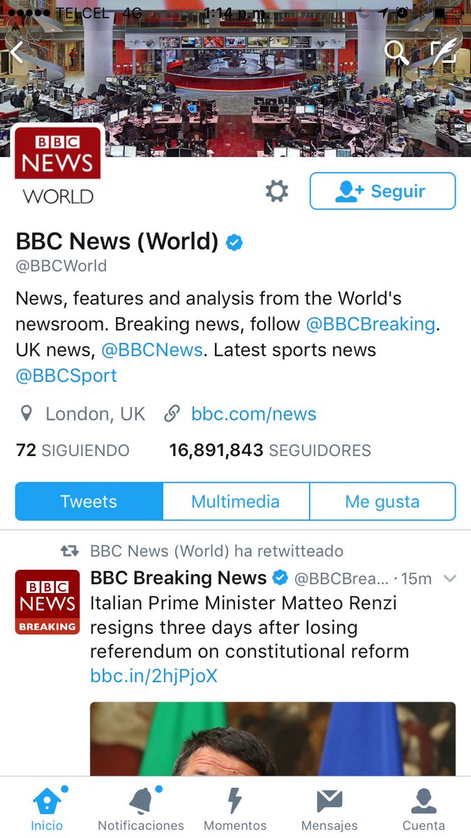 Miren a qué grado ha llegado el XV años de Rubí.
La BBC de Lóndres, con 16 millones de seguidores