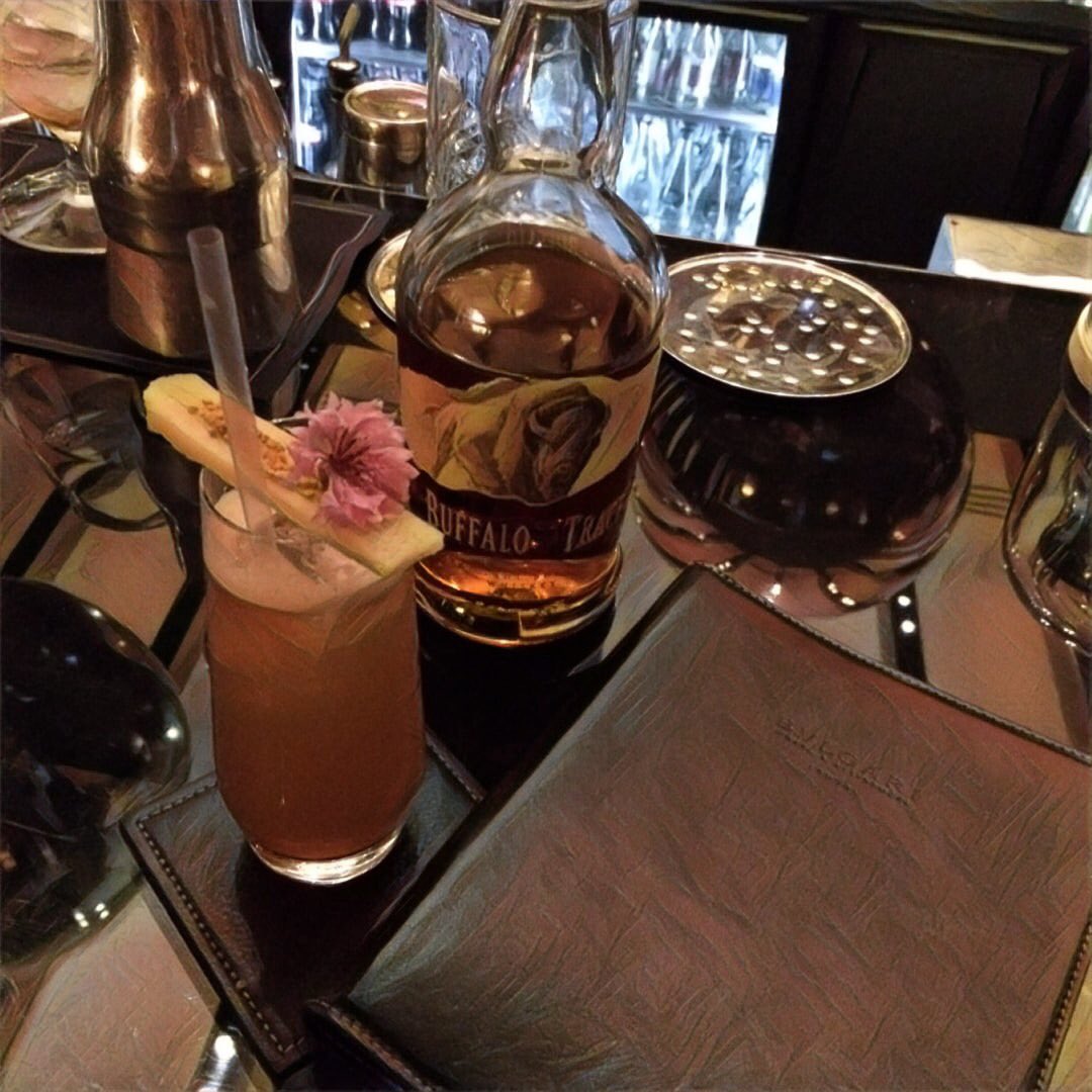 HSLHedi's tweet photo. @Bulgariofficial for a little visit, time for a pick me up.
Why not trying the Aqua Divina cocktail with @BuffaloTraceUK? https://t.co/T7KKht6C39