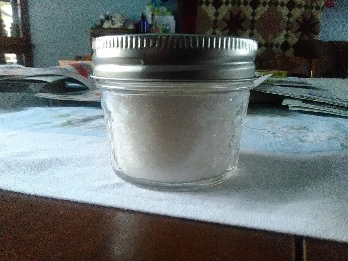 Making my own bath salts. This one is Peace and Harmony. Will be making more soon to sell!