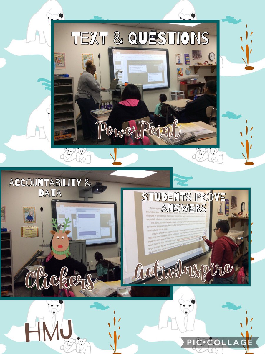 EdTechJennifer's tweet image. Ms. Jackson #HMJGators uses @promethean clickers w #PowerPoint &amp;amp; S&apos;s justify their answers annotating in #ActivInspire @gccisd_edtech