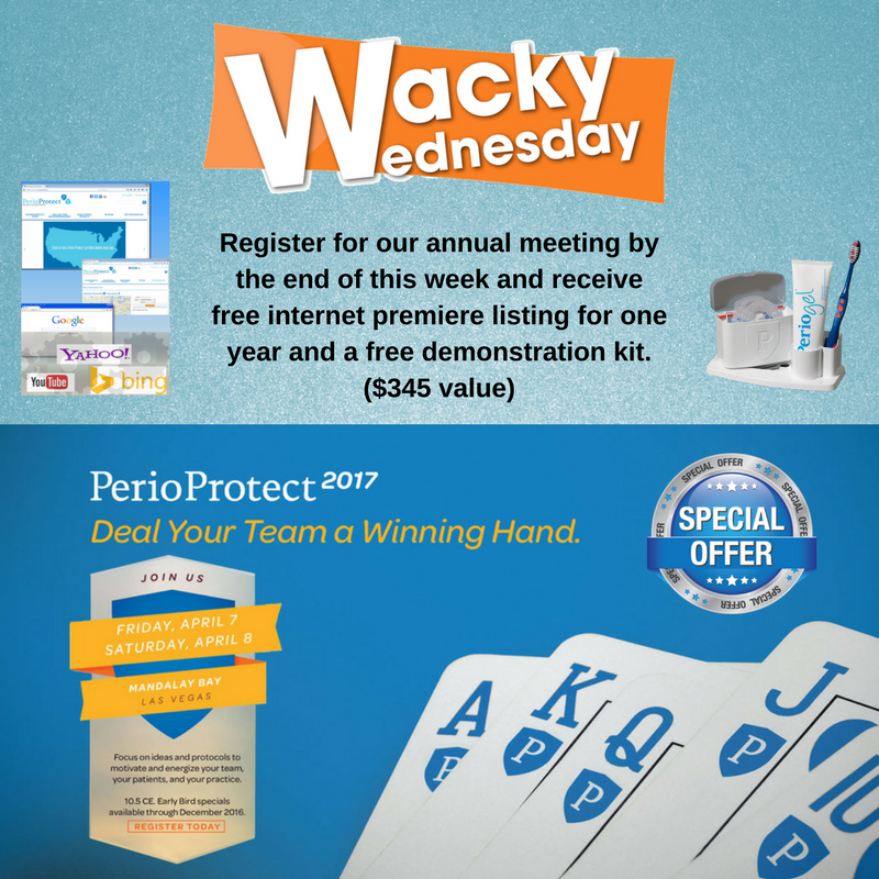 PerioProtect's tweet photo. Register for our annual meeting by the end of the week to receive special offer!! Visit https://t.co/UDMUObgKSu #PerioTrays #WackyWednesday https://t.co/hYedAp7OSI