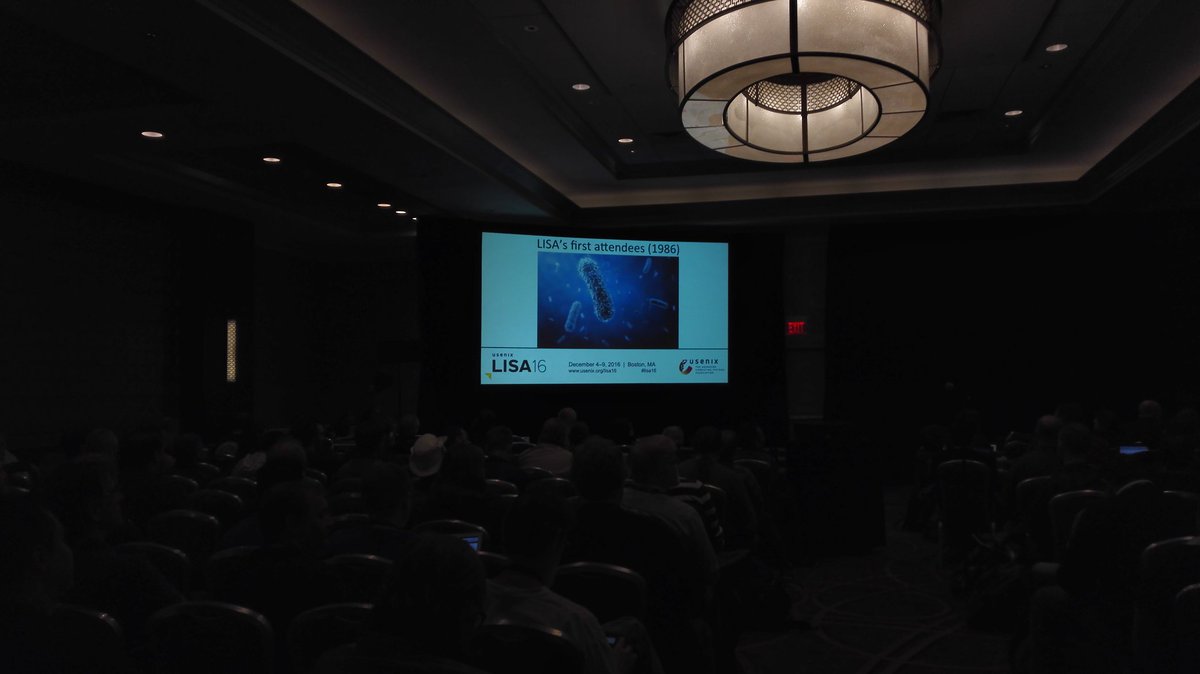 taiyeba's tweet photo. This Morning's keynote at #lisa2016 #lisa16
Thanks to everyone who were involved to make this experience awesome !
@usenix https://t.co/IhozZngute