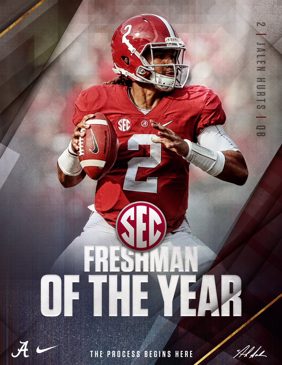 Alabama Football On Twitter Jalen Hurts Named At Sec