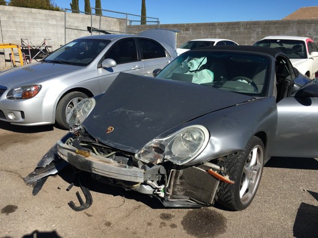 michaeldubrow1's tweet image. Here&apos;s pic of my beloved 2001 Carerra 4 ragtop, which crumpled to save my life - and the lives of teenagers who hit me head on illegally!