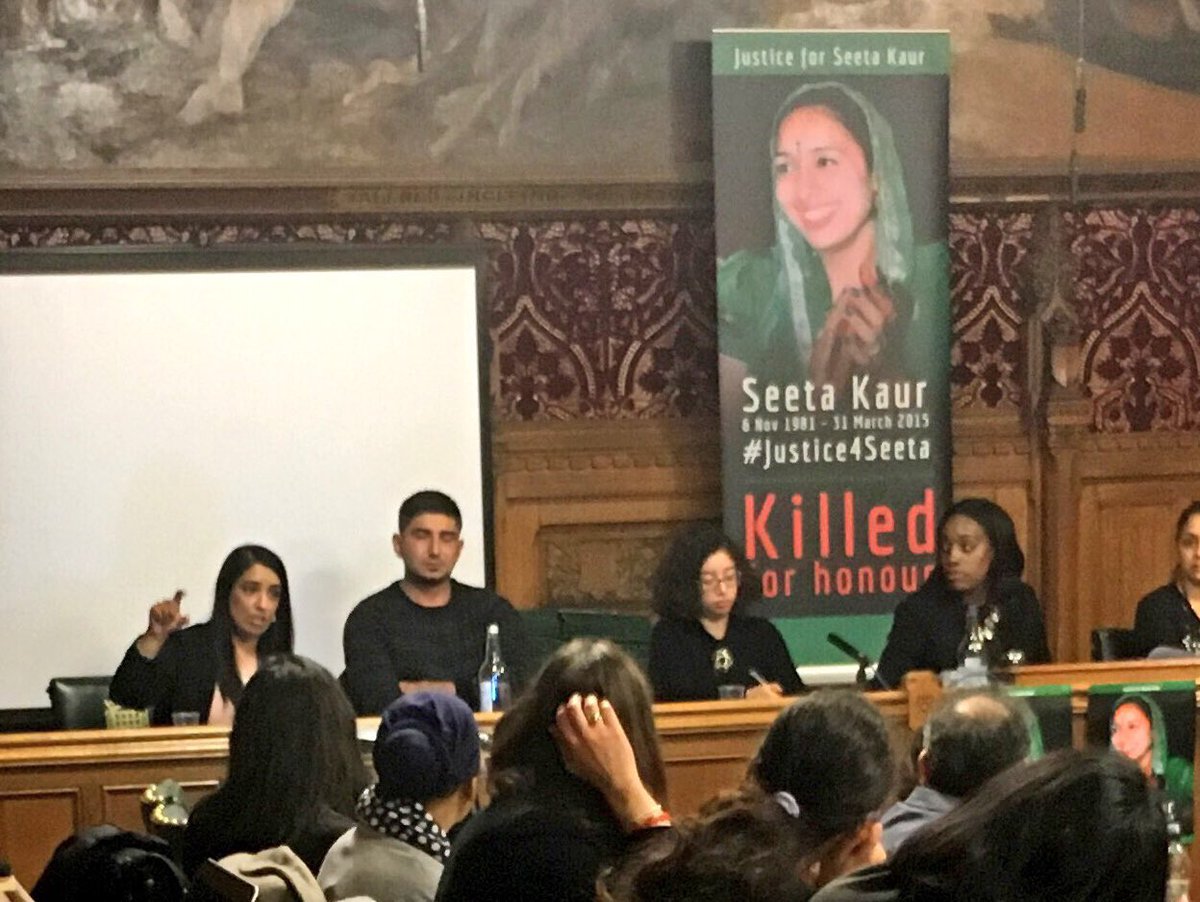 ikramofficial's tweet photo. 'Violence against women cuts across religion, race &amp; class.' @NazShahBfd Fantastic response! #EVAW #WhiteRibbon #HonourKilling https://t.co/V9yQJBo70k