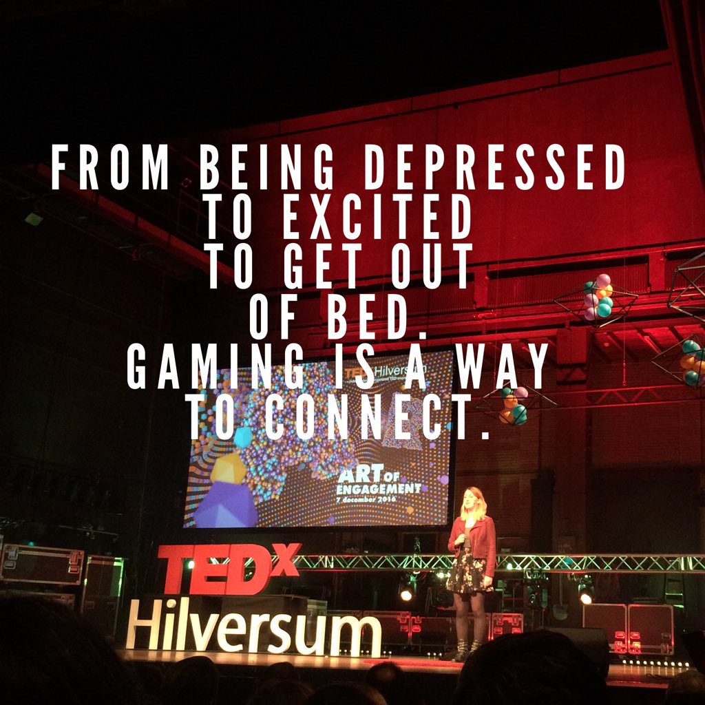 Mooi verhaal van <a href="/ShannaNina/">ShannaNina 🔜 gamescom</a> gaming brengt positiviteit! #tedxhilversum