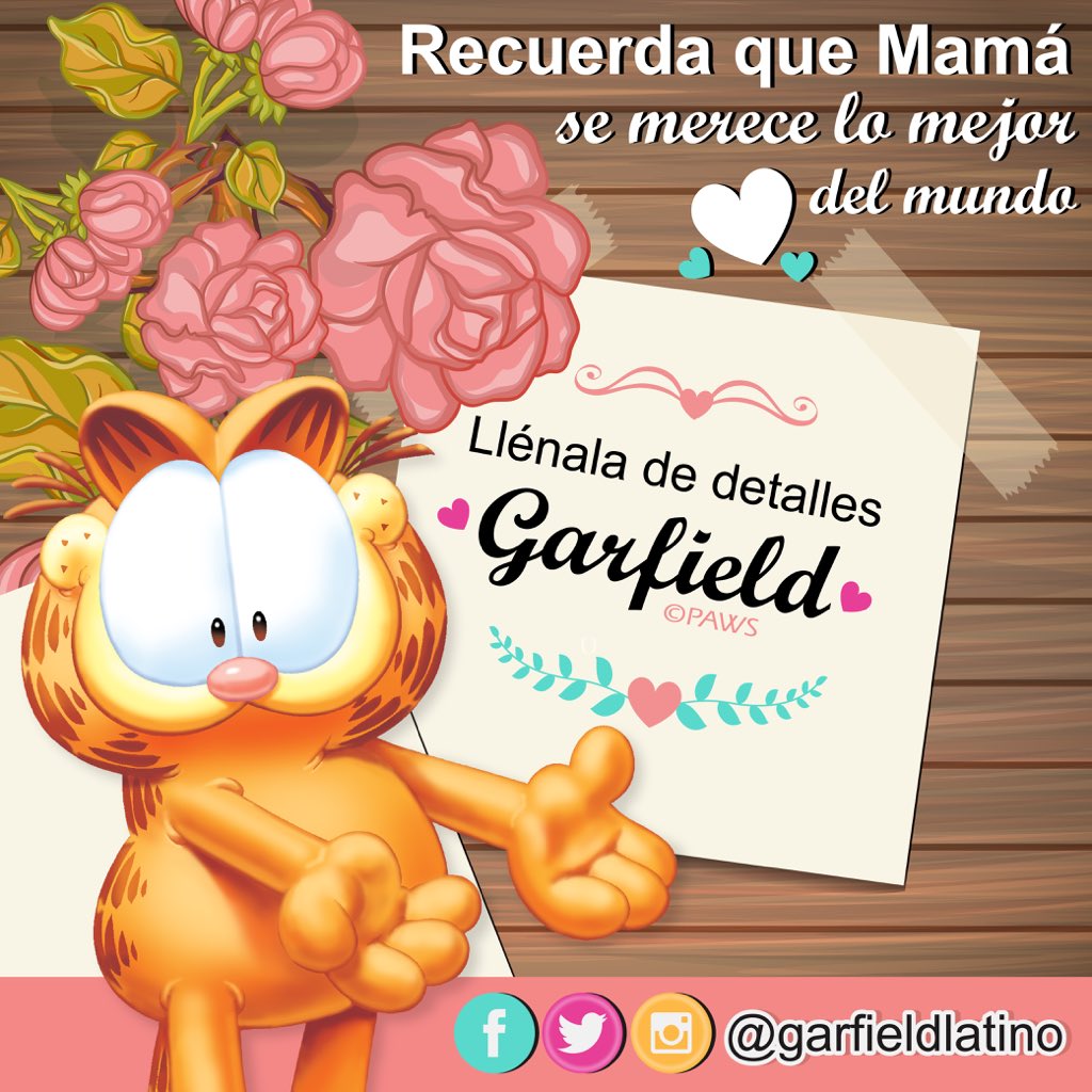En ese día tan especial, llénala de hermosos detalles #DetallesGarfield lo mejor para la mejor