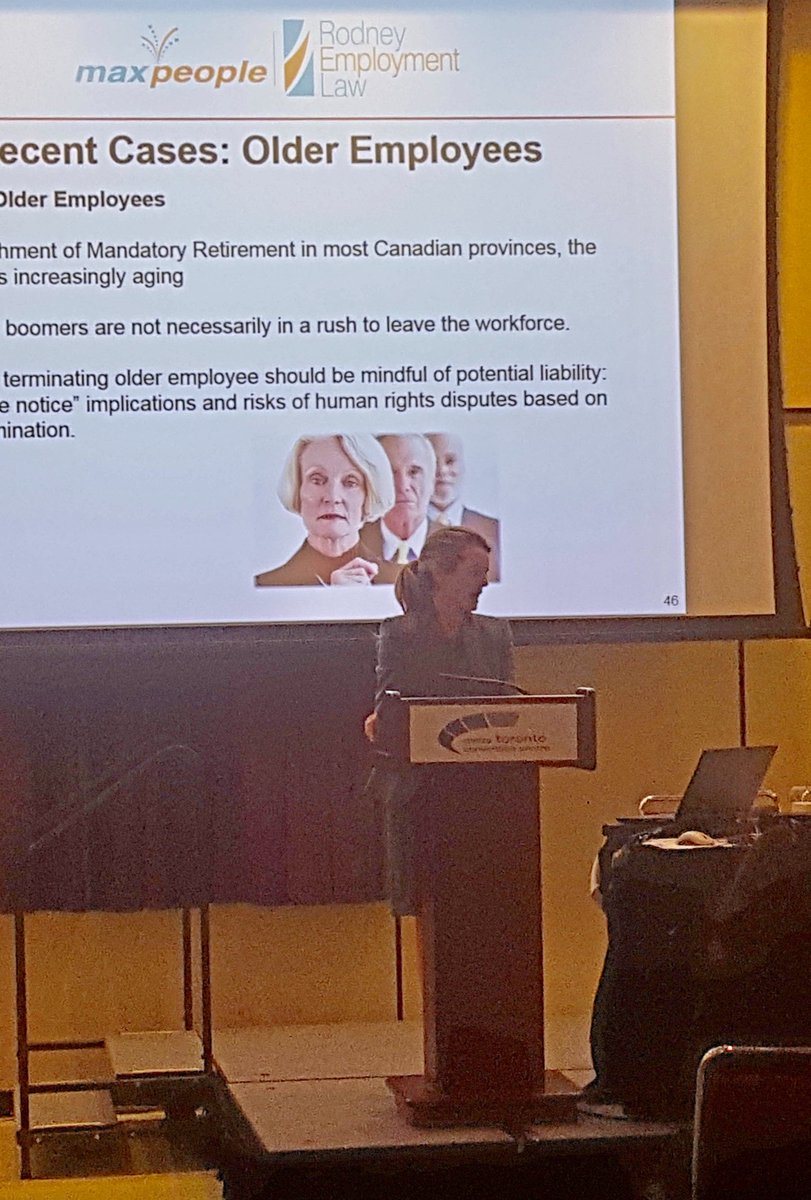 Remploymentlaw's tweet photo. Miriam Anbar addresses Employment Law Fundamentals earlier today@CPA_Ontario's Leadership Conference. #NFPConference2016 #employmentlaw #HR https://t.co/qD2EwptH0l