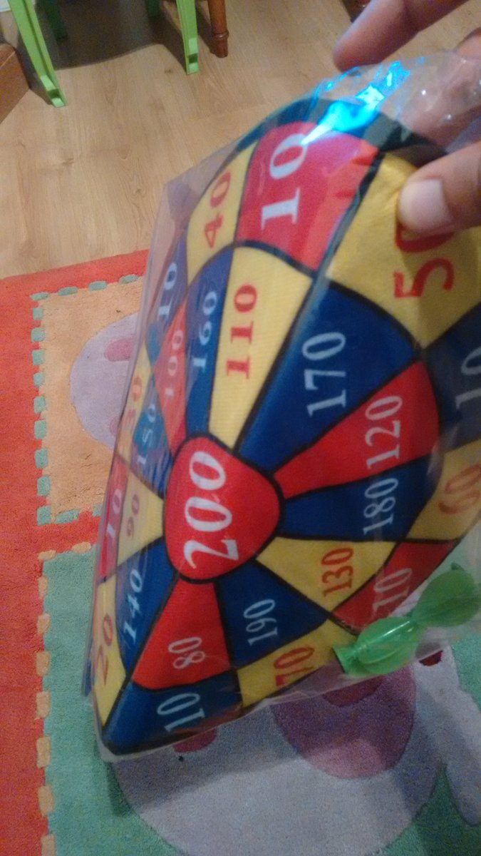 malteaser85's tweet photo. @RoyalMail I don't think the postie had woken up properly when they decided to fold a dart board to get it through the letter box? Pls help! https://t.co/0XgVynRf1q