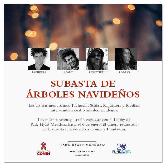 4 arbolitos d 🎄 x 4 artistas q serán subastados en favor de @CONINmendoza y <a href="/fundavita/">FUNDAVITA⭐🎗</a> el 6/1 👏🏻👏🏻 BRAVO <a href="/ParkHyatt_Mza/">Park Hyatt Mendoza</a> x está iniciativa!