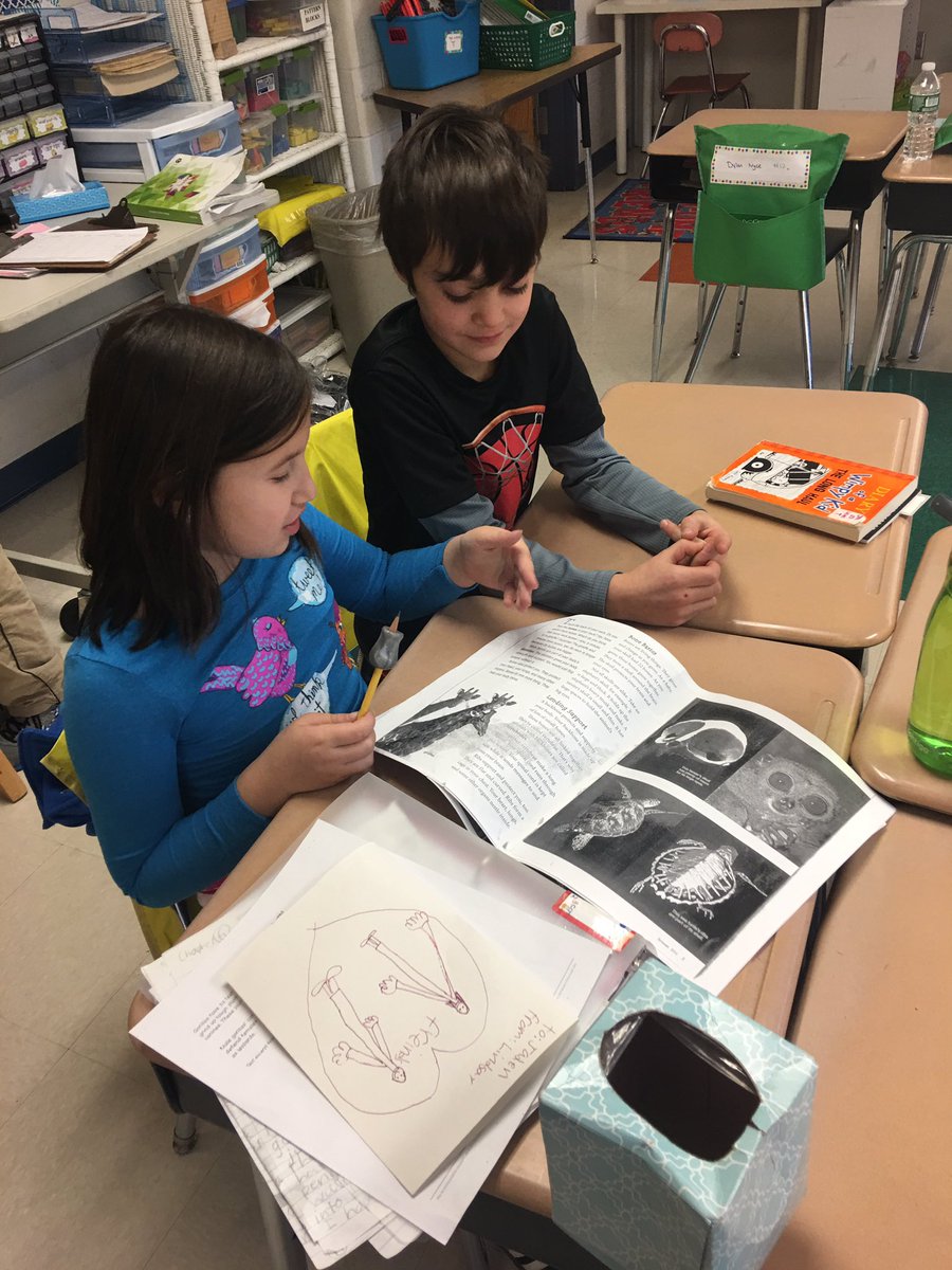 Students engaging in quality conversations about the text...
